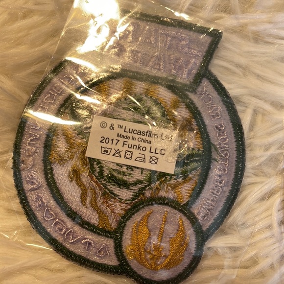 Star Wars patches and death star luggage tag Darth Vader Yoda New Sealed - Picture 7 of 9